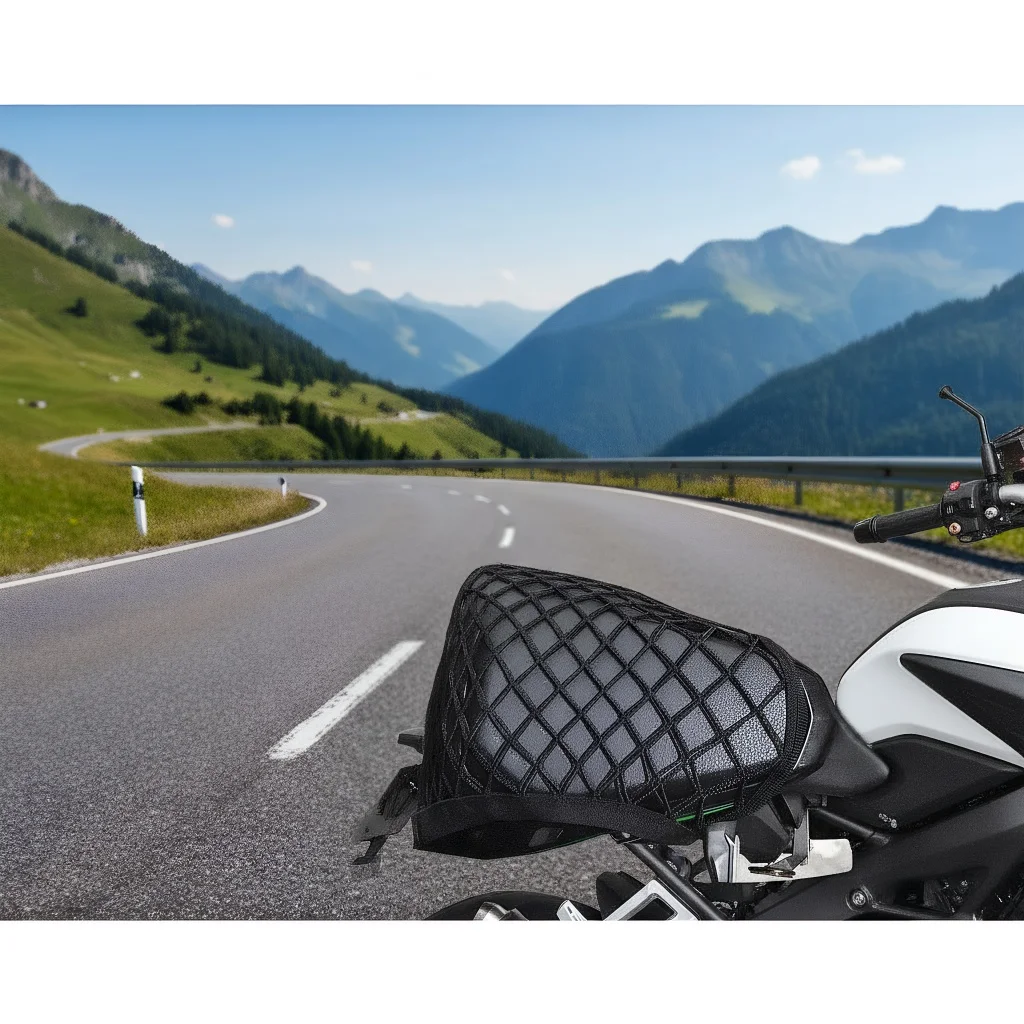 

Сумка для хранения грузовой сетки для мотоцикла - сетчатая сумка для багажа с крючком для велосипеда и скутера