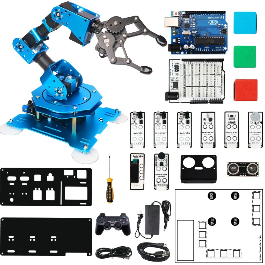 New Arrival Robot DIY For Arduino U-NO R3 Project Robot Arm Starter Kit With Robot Sensor Kit STEAM Education