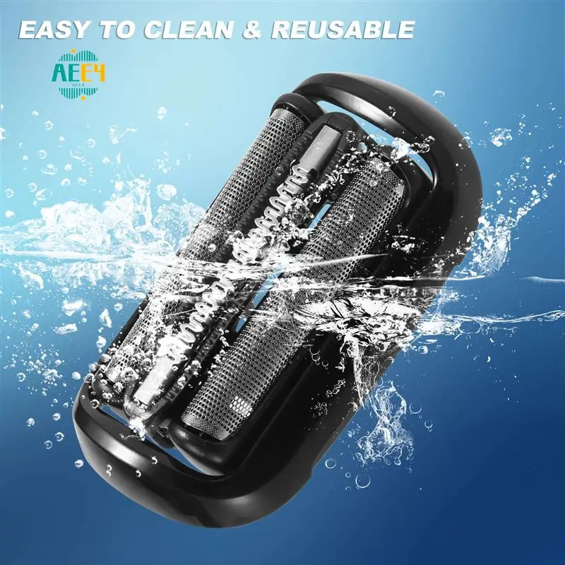 

AEE4-For Braun Series 5/6 Braun Shaver 53B Replacement Electric Shaver Replacement Head 50-R1000S/50-B1300S 6075Cc 6020S