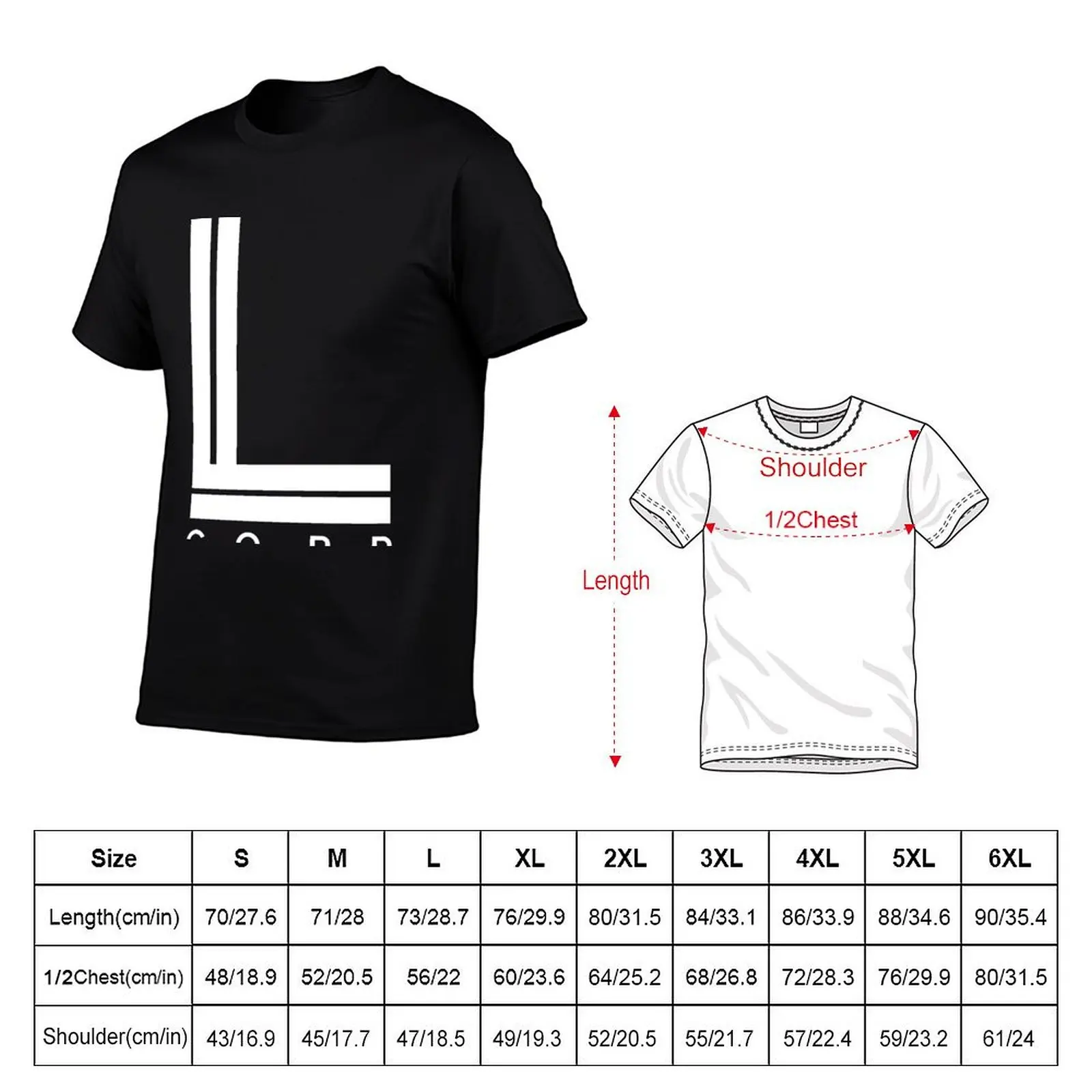 L-Corp T-Shirt Plus Size Basic Cotton T-Shirt