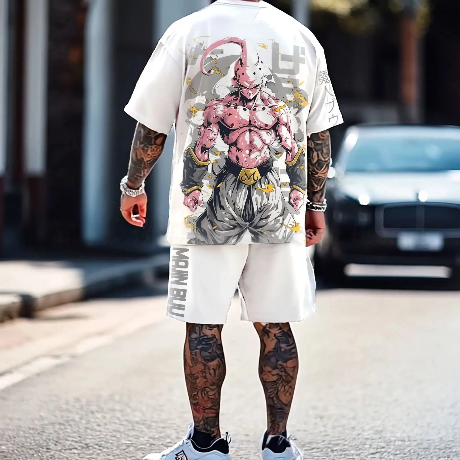 

Новая версия 2026 года: Комплект с короткими рукавами «Монстр-кукольная труппа», ретро-минималистичная версия, подходит для взрослых