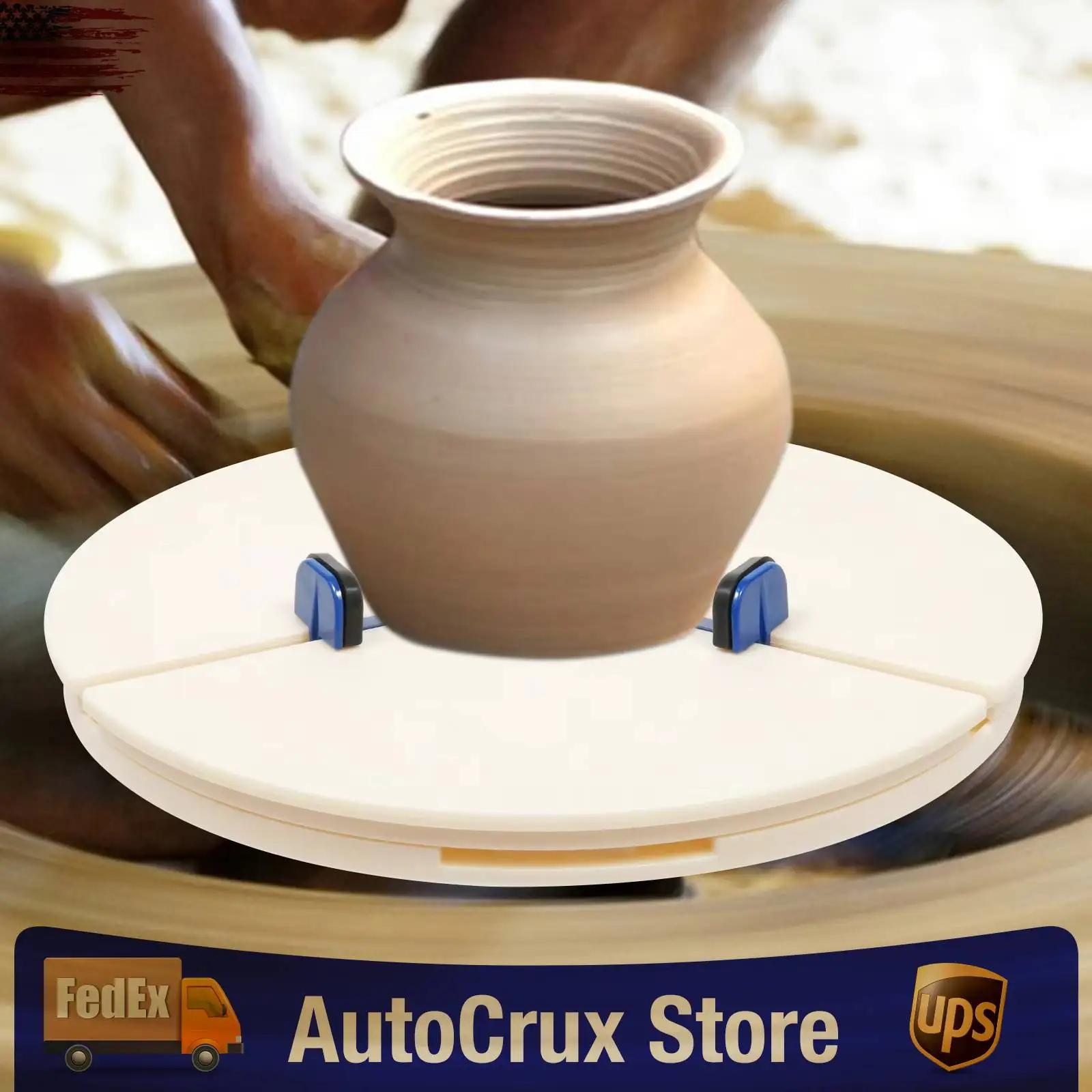 

Pottery Wheel Tool Ceramic Trim Holder Centers Clip Polymer Scraping Repair Tool