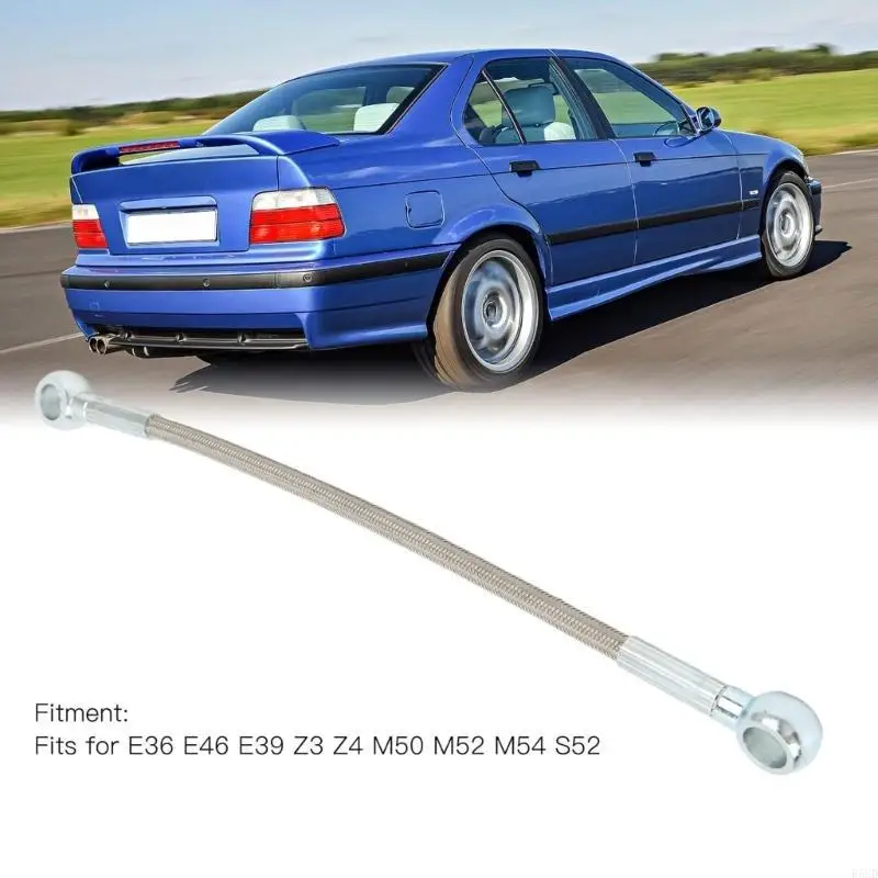 

B5XD Turbocharger Oil Supply Line Durable 11361705532 Stainless Steel Oil Feed Line for E36 E46 E39 E85 E86