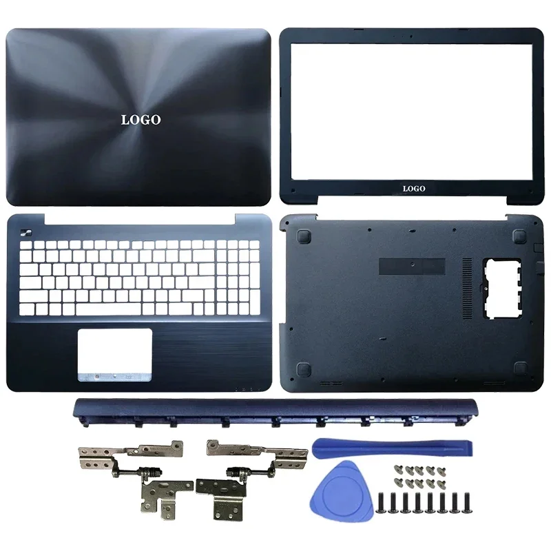 

NEW Laptop LCD Back Cover/Front bezel/Hinges/Hinges cover/Palmrest/Bottom Case For ASUS A555 X555 K555 F555 W519L VM590L VM510