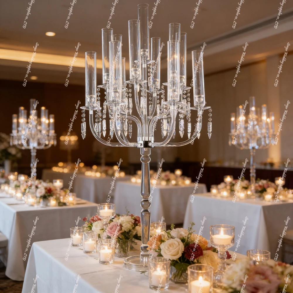 

110 см, 6 шт. — акриловые подсвечники для свадебных церемоний, декор для отелей и дома