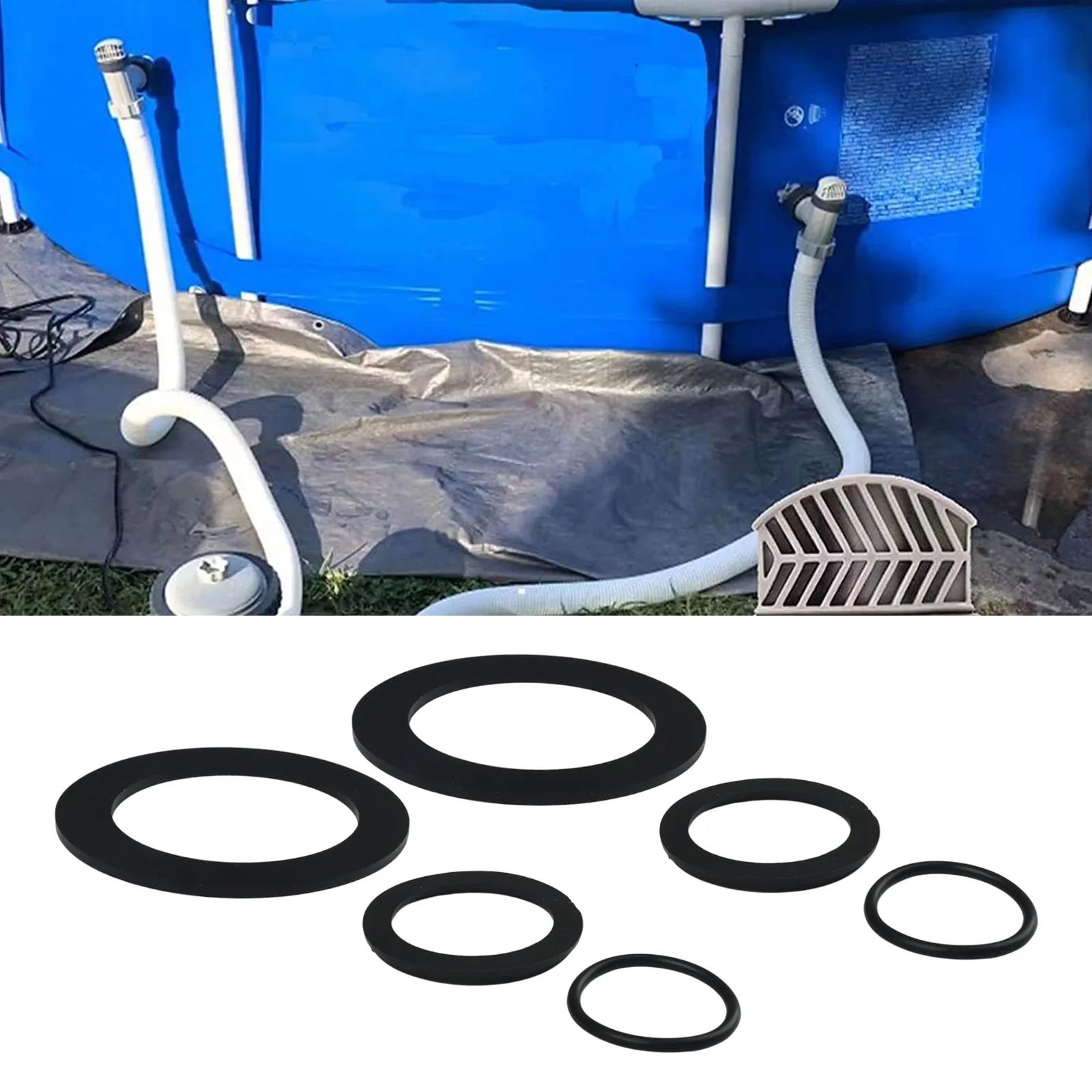 Leak Repair Pool Maintenance OD 38mm O-Ring Seal Set Essential Pool Equipment Seals Pool Seal Set Premium Materials