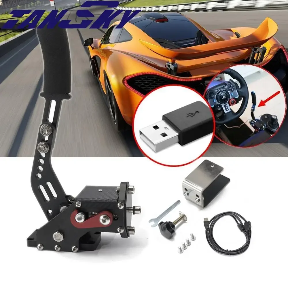 EPMAN Racing Game Brake System 14 Bit Hall Sensor USB Handbrake Sim For Racing Games G25/27/29 T300 T500 Dirt Rally EPB00770DZ