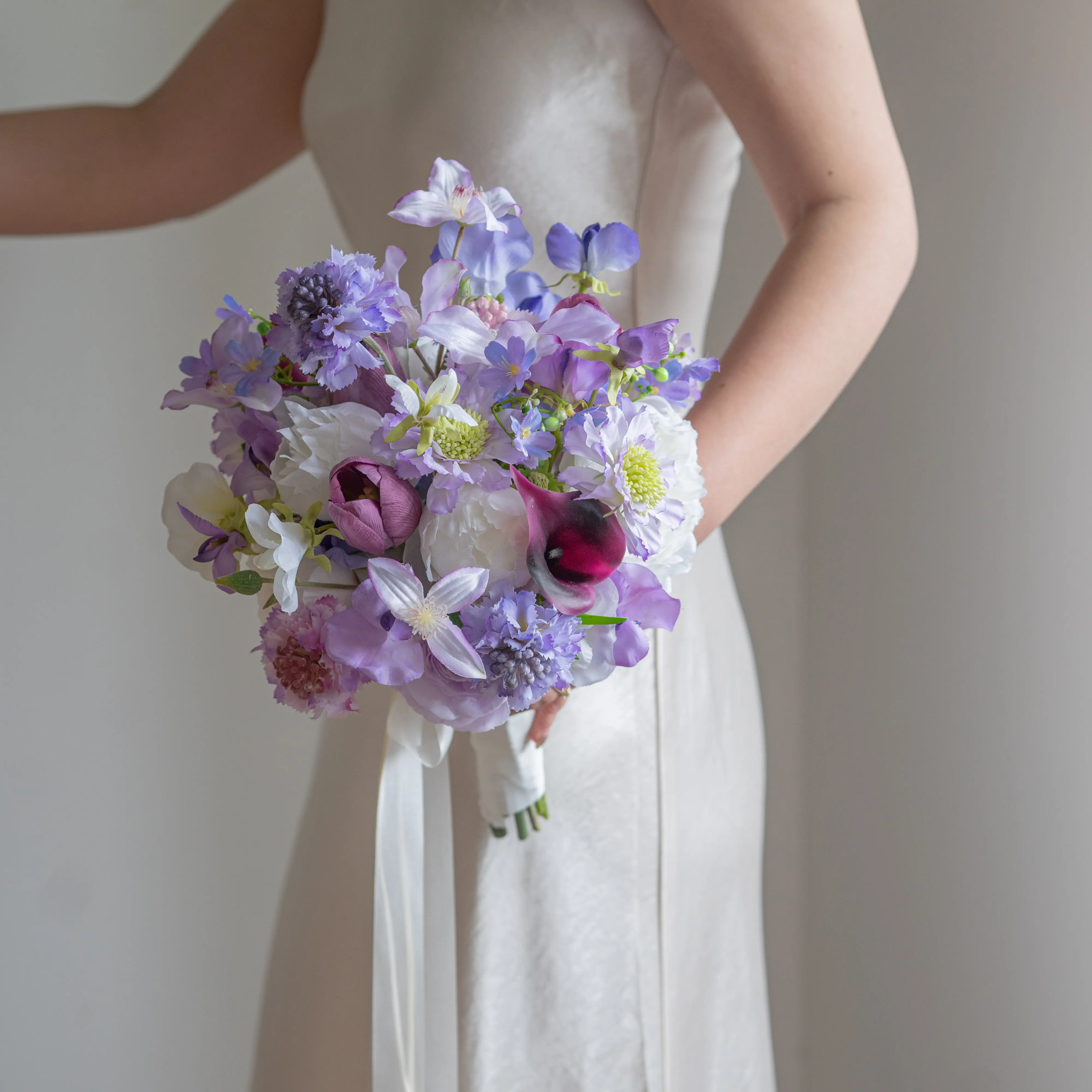 Bouquet photography props marriage certificate engagement shooting new purple group