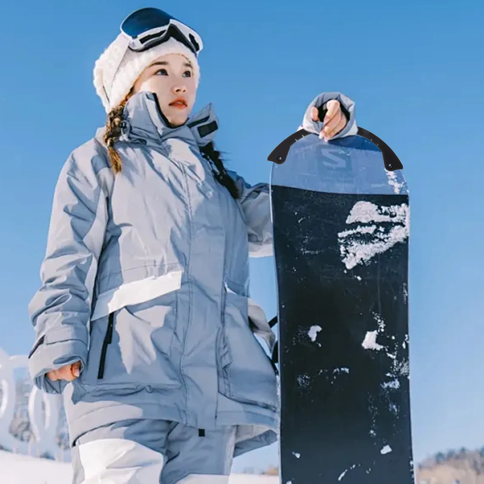 

2Pcs Snowboard Edge Protector Impact Resistant Rubber Cover for Board Rail Protection Shock Absorbing Strip for Snowboard Ski