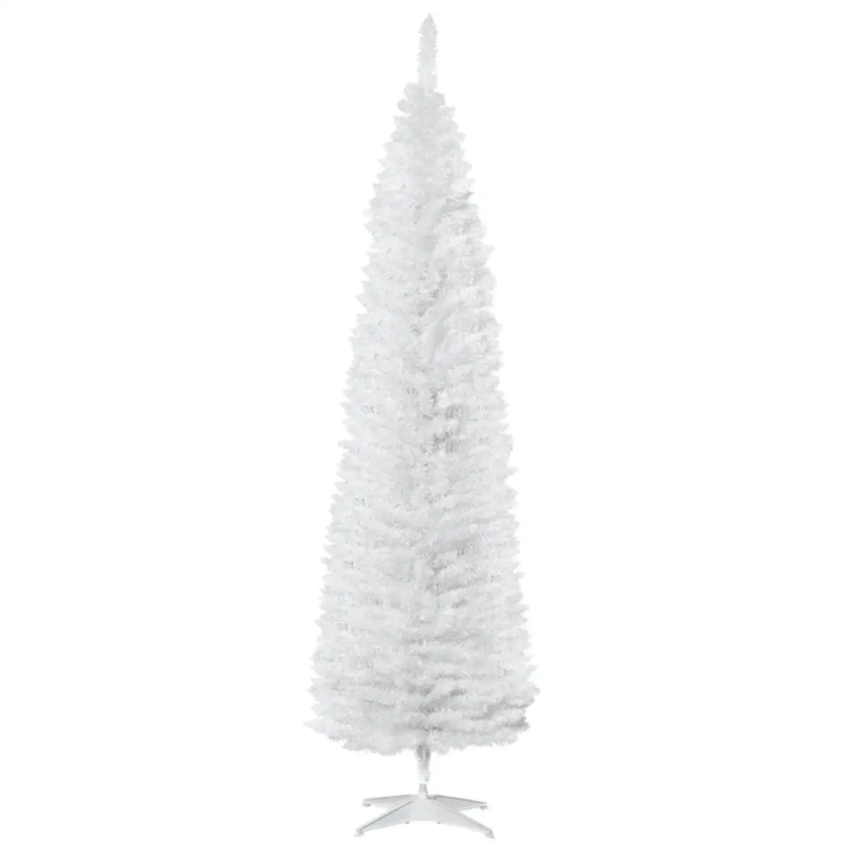

7ft White Christmas Tree with Stand - Artificial Holiday Decoration for Home & Office