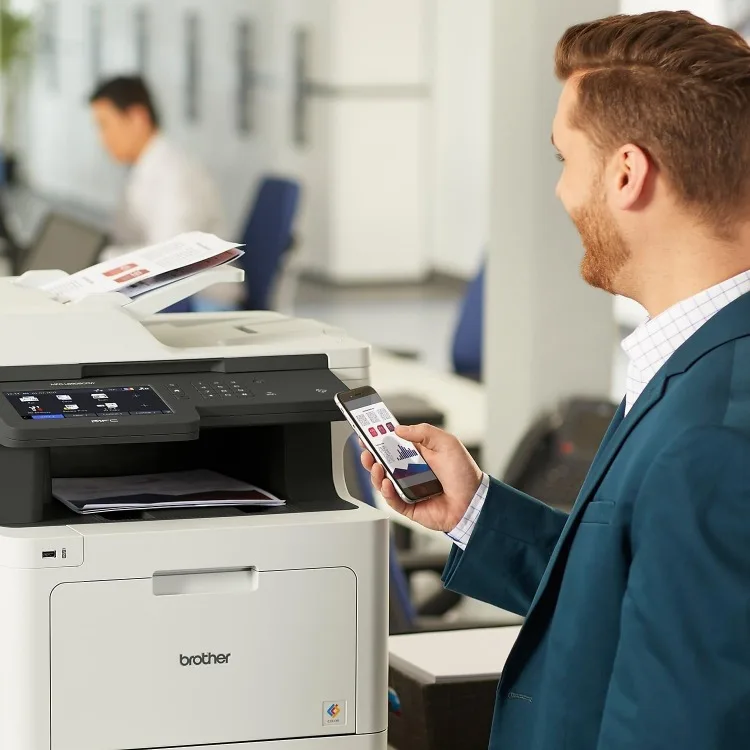 MFC‐L8905CDW Business Color Laser All‐in‐One Printer, 7” Touchscreen Display, Duplex Print/Scan, Wireless, White