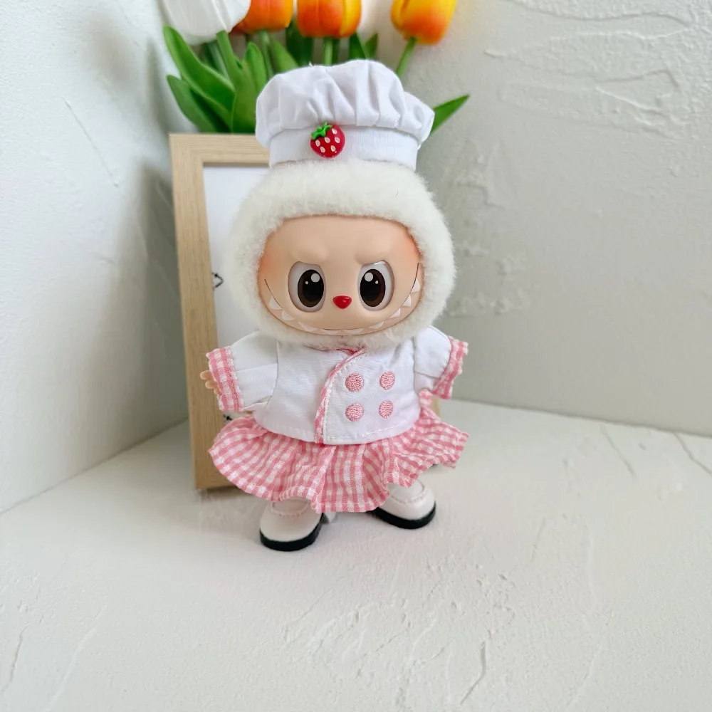 

17cm Mini Plush Doll'S Clothes Outfit Accessories For Korea Kpop Exo Labubu Idol butterfly princess dress Clothing Gift
