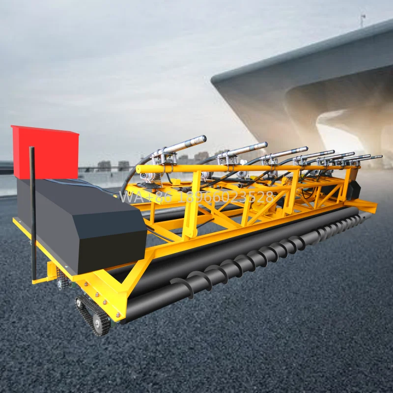 Concrete Vibrating Screed Machine with 7-12m Roller Length Professional . Concrete Road Paver