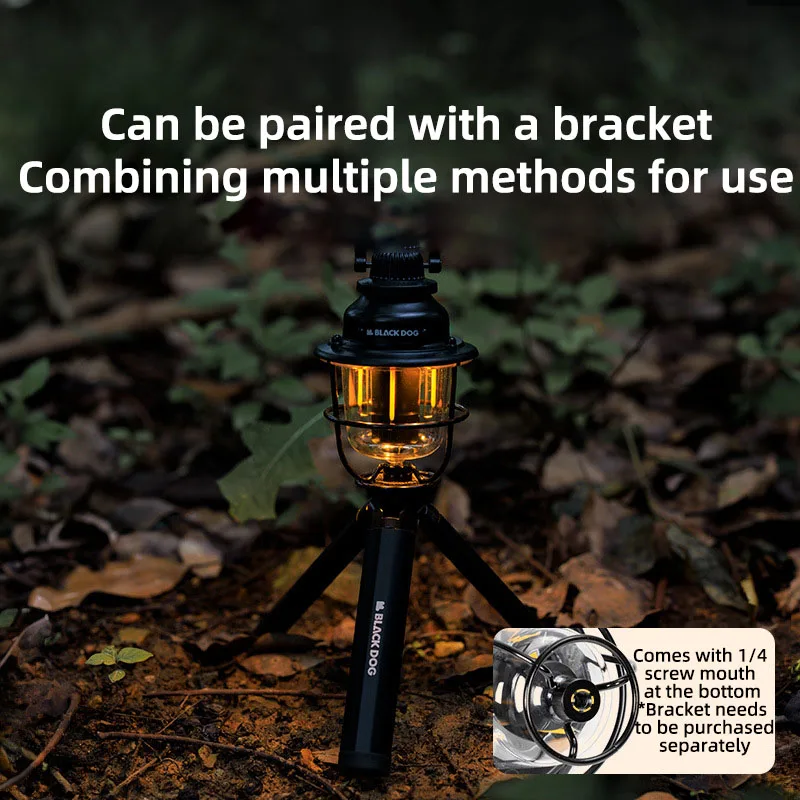 Black Dog Outdoor Vintage Camping Lights Extra Long Life Lighting Tent Lights Multi-function Emergency Lights Ambient Lights