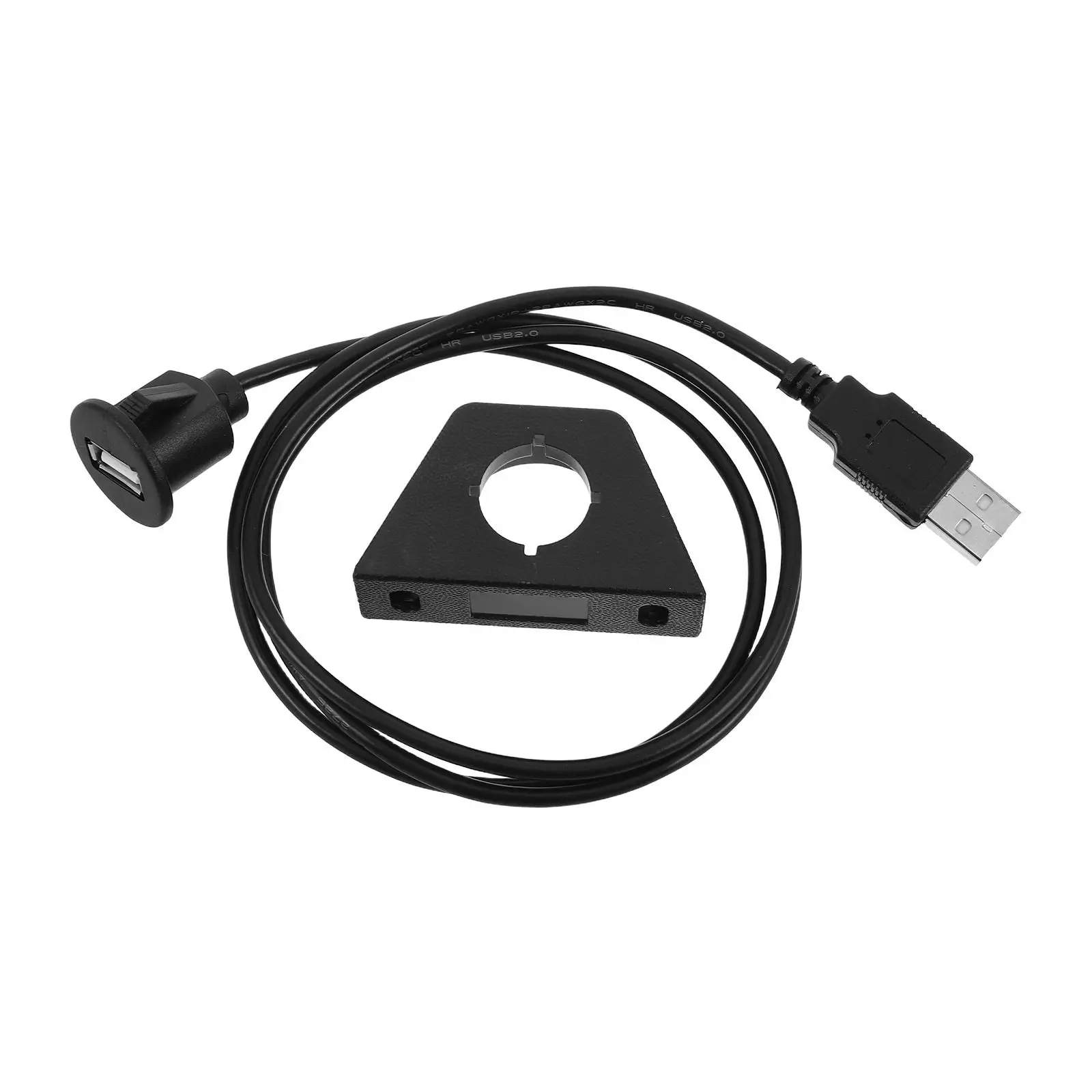 1 Meter Car Dash Mount USB Extension Cable Mini Charger Cable for Motorcycle Dashcam USB Port Automotive Charging Extender