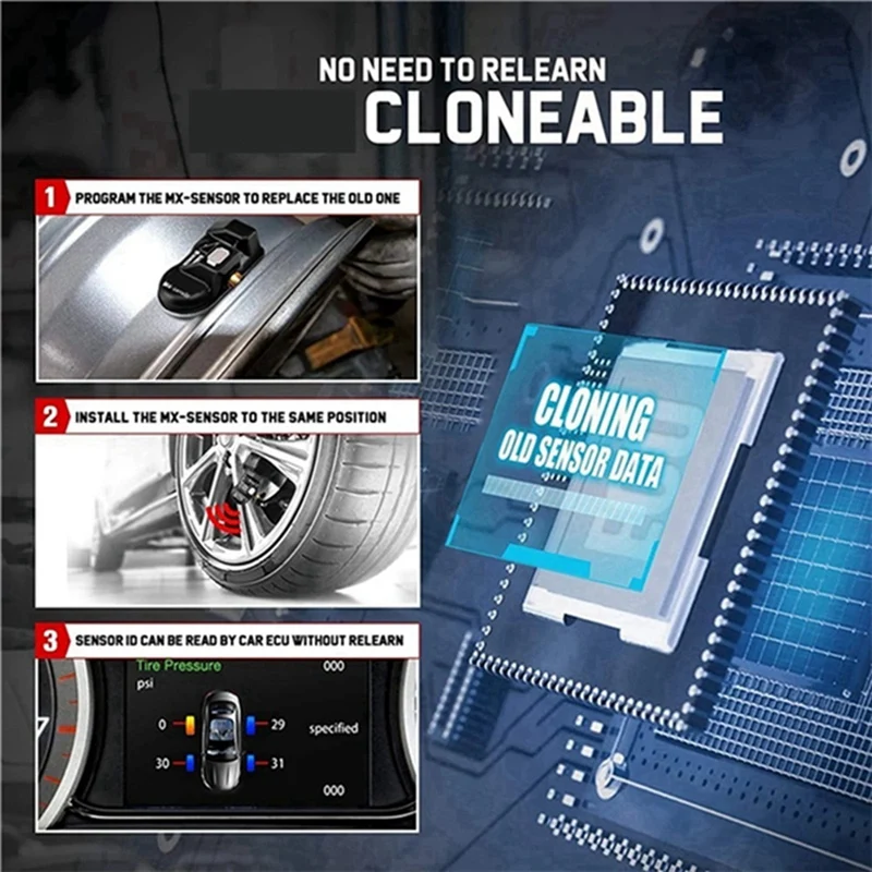 8 قطعة TPMS مستشعر ضغط الإطارات لأداة Autel TS408 TS508 ITS600 315 ميجا هرتز و 433 ميجا هرتز 2 في 1 شاشة استشعار MX قابلة للبرمجة