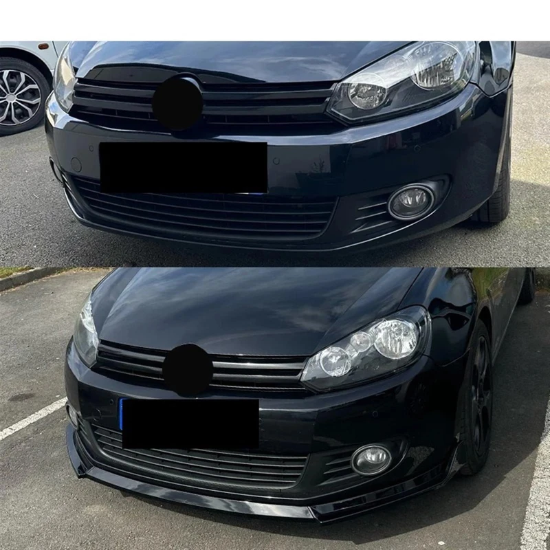 Frontspoilerlippe im Maxton-Stil für Golf 6 MK6 Standard TSI TDI 2008~2012 Bodykit Spoiler Schutz Nachrüstung – Detail 2