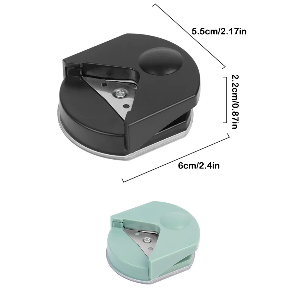 Plastic Punching Machine Corner Rounder Mini Film Business Card Chamferer Pattern Corners Hole Punch Supplies Green