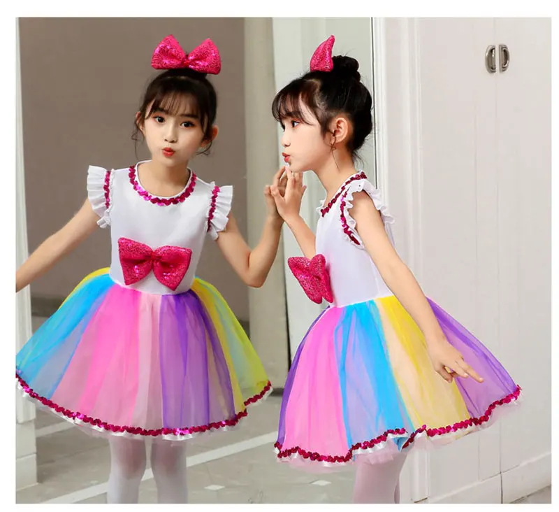 Costume de Jazz pour filles, Costume de danse sur scène pour filles, Costume de danse Hip Hop, vêtements de spectacle sur scène de Ballet, vêtements de spectacle pour enfants