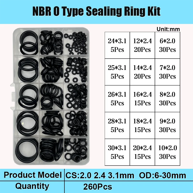 NBR Schwarze O-Ring-Dichtung, Gummidichtungen, Dichtungsring, Nitrilkautschuk, Hochdruck-O-Ringe, NBR Korrosion, ölbeständig, Dichtungsscheibe – Detail 9