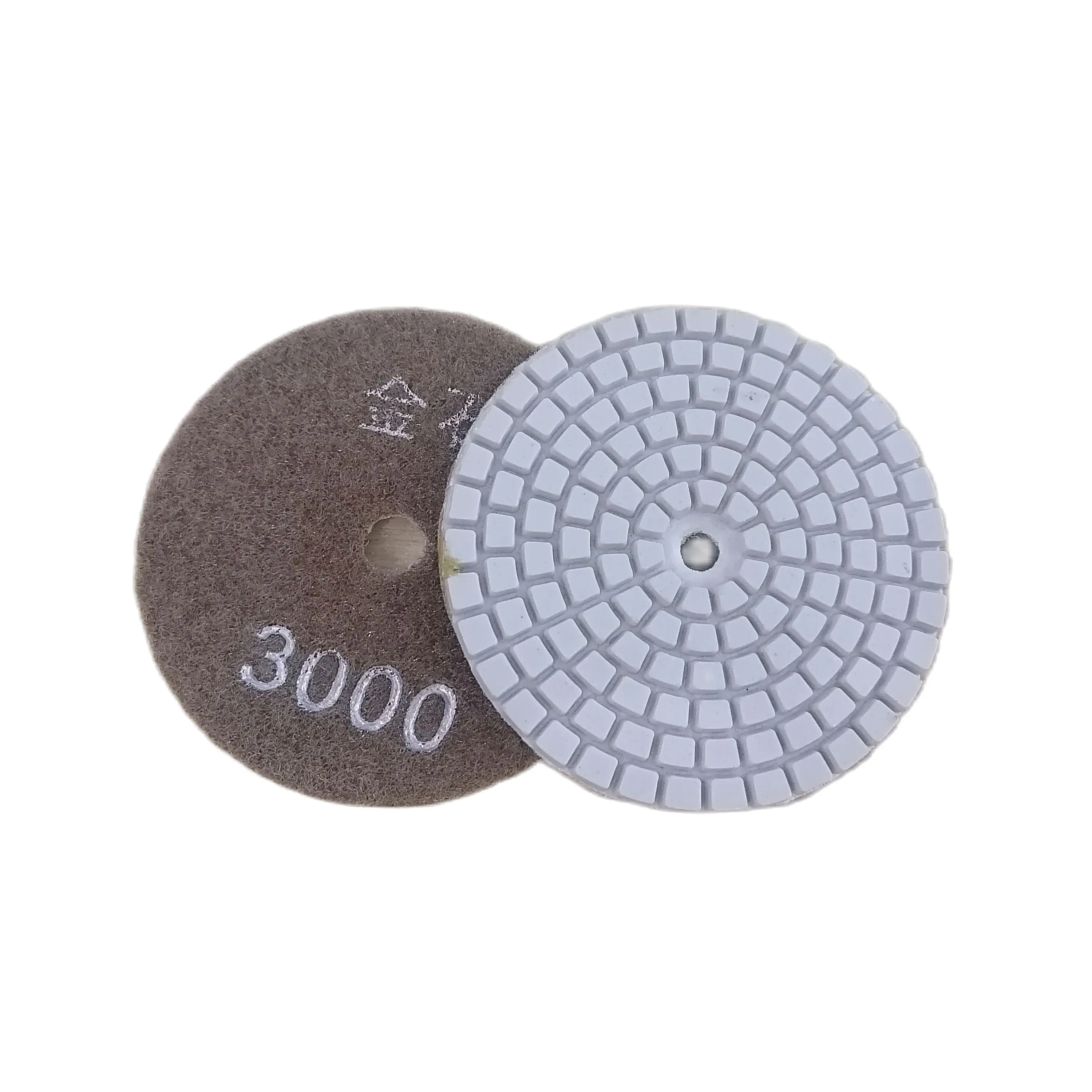 

4'' 100mm Wet Diamond Polishing Pad Flexible Polishing Pads for Stone Marble Granite Concrete Floor Polishing Grinding Discs