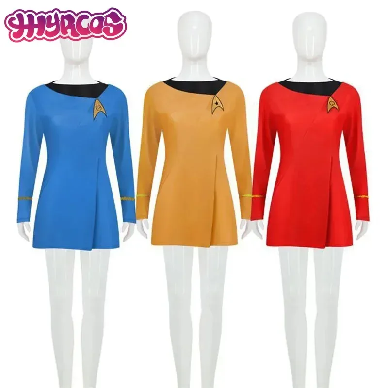 25COSClassic الخيال العلمي ستار تأثيري رحلة واجب الزي الرسمي - ريترو الفضاء أنيمي تأثيري أزياء الهالوين للنساء الطرف