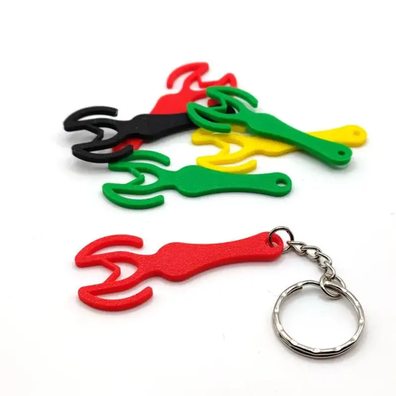 3Pcs Loose Shopping Cart Chip Unlocker Pendant Shopping Cart Trolley Token Keychain Hanger Stainless Steel Shopping Cart Tools