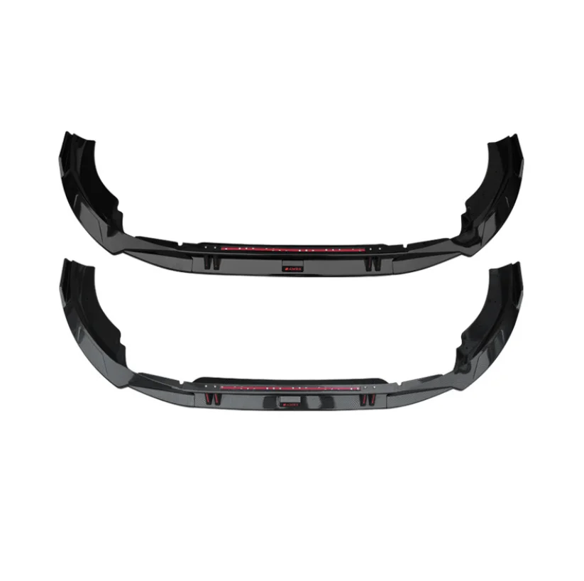 New Arrival 3 Pieces Style Front Bumper Lip For A4 B10 2020 2021 Nonsline ABS Front Lip Splitter