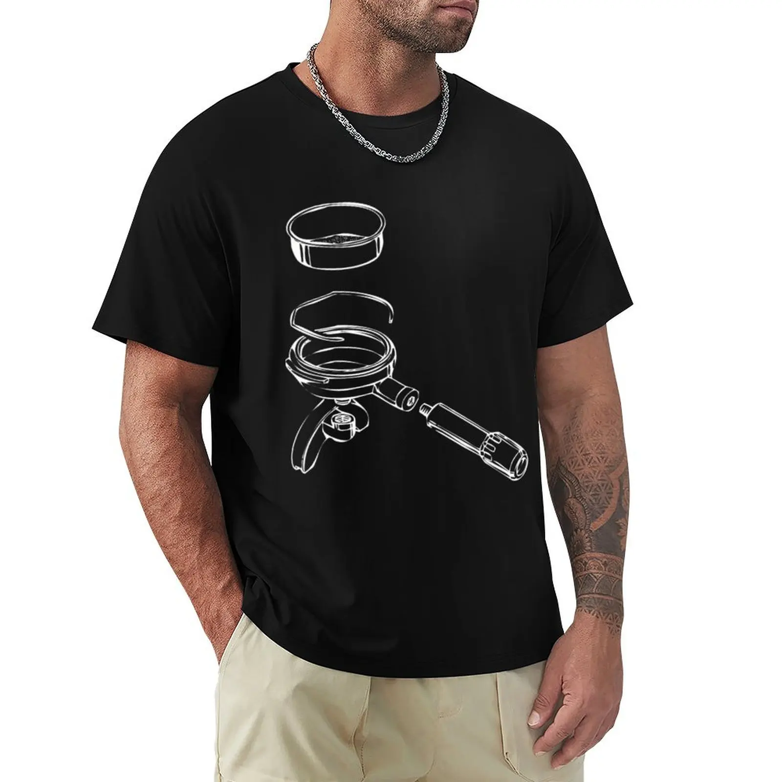 Exploded Portafilter T-Shirt Regular Fit Plain Tee Shirt
