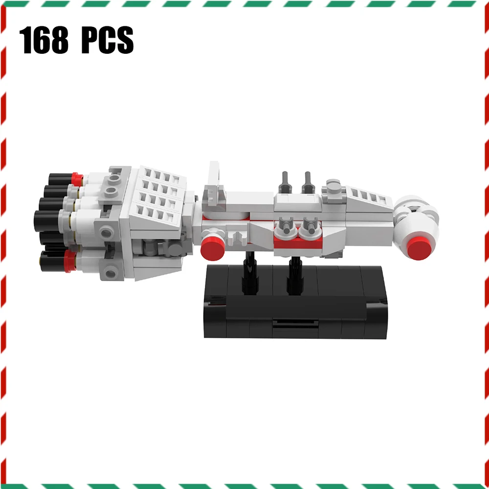 Mini Rebel Blockade Runner Ship Building Block Kit - DIY Assembly Bricks Micro Scale Ruimtevaartuig Model voor kinderen Volwassenen Fans Gift