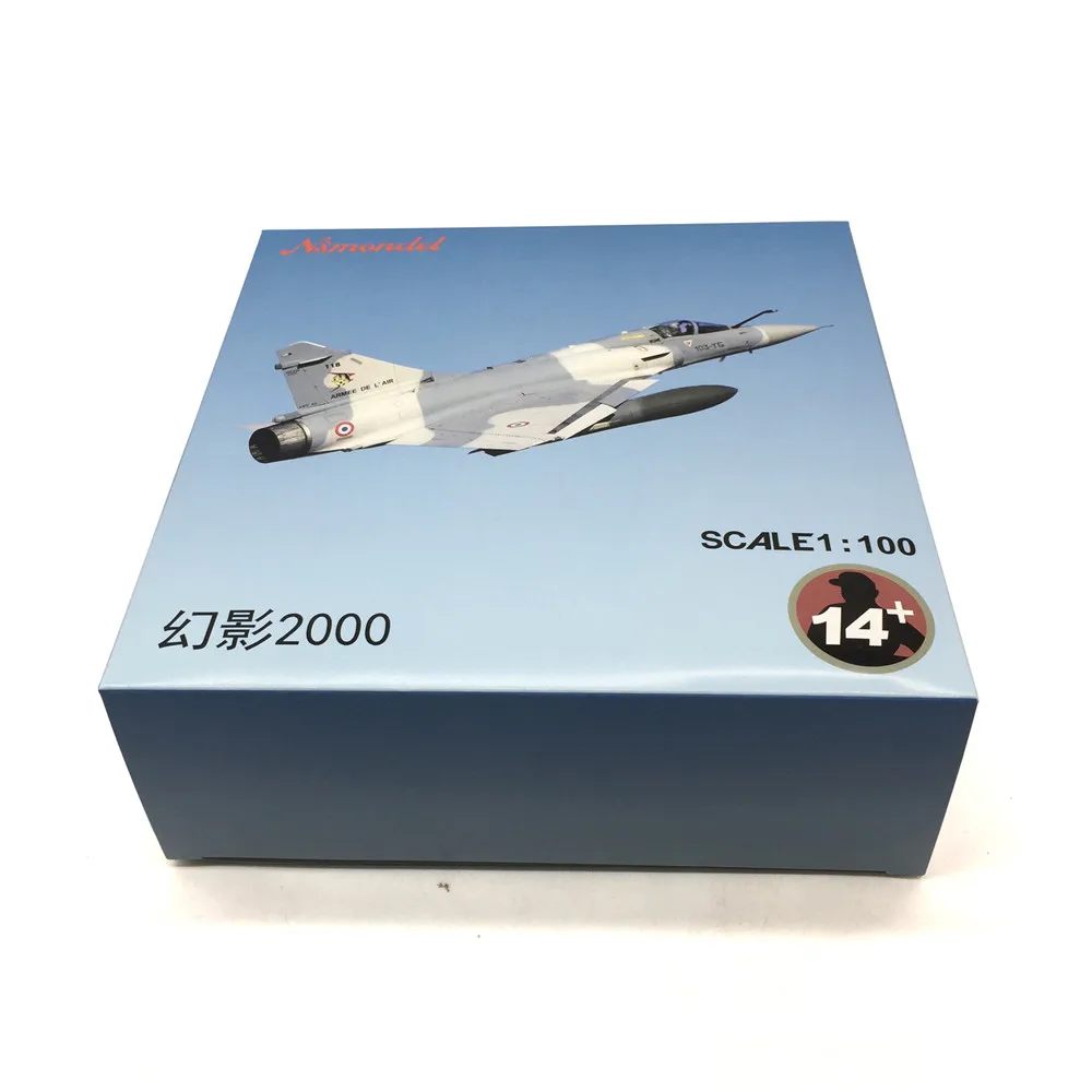 Military French Mirage 2000 Fighter 1/100 Scale Model With Stand Alloy Plane Collection For Man