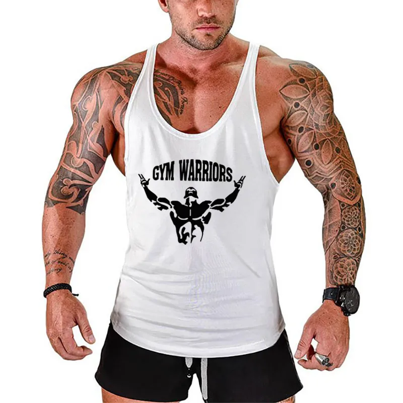 New Summer tank top men Fitness Vest Gym Clothing Singlet Y Back Stringer Canotta Bodybuilding Sleeveless shirt Muscle Tanktop