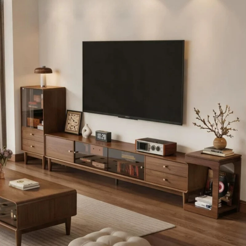 Farmhouse Media Monitor Stand Projector Modular Telescopic Crystal Tv Cabinets Workstations Mount Mueble Salon Home Furniture