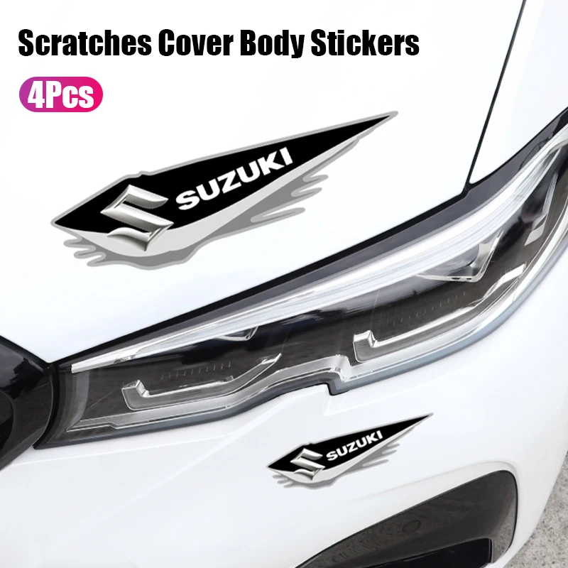 Pegatinas decorativas laterales para espejo retrovisor de coche, para Suzuki Swift Samurai Vitara SX4 Jimny Alto Kaiser Ingnis DZire