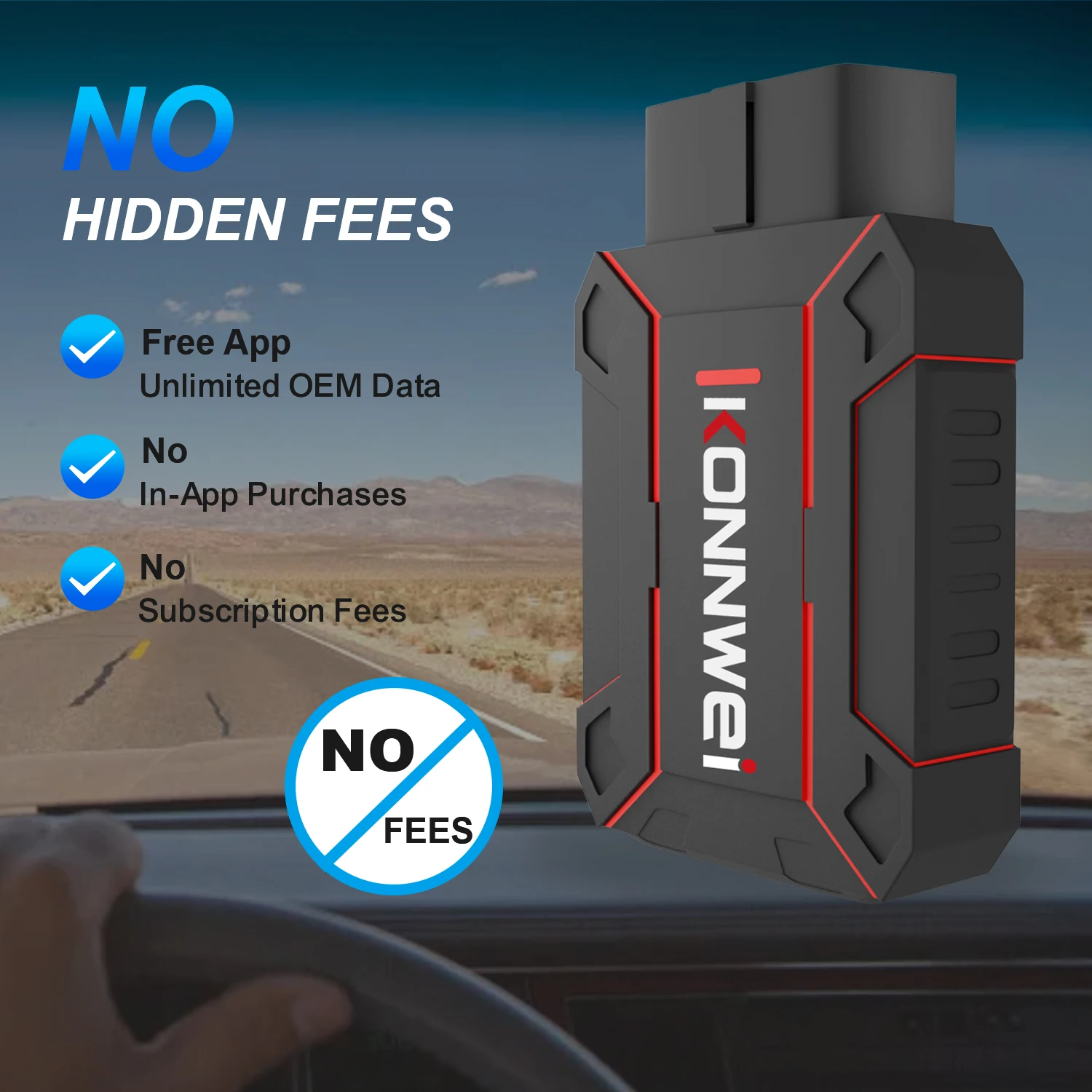 

Автомобильный всесистемный сканер KONNWEI MAXOBD bluetooth 5.0 для Android и iOS как с бесплатным приложением MAXOBD на мобильном устройстве