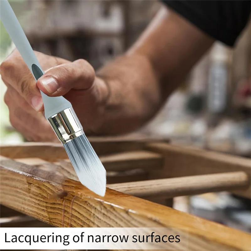 A95I-kleine kwastversiering kwastrandschildergereedschap voor aanraakverf, hoek, vleugel, plint, 4-pack