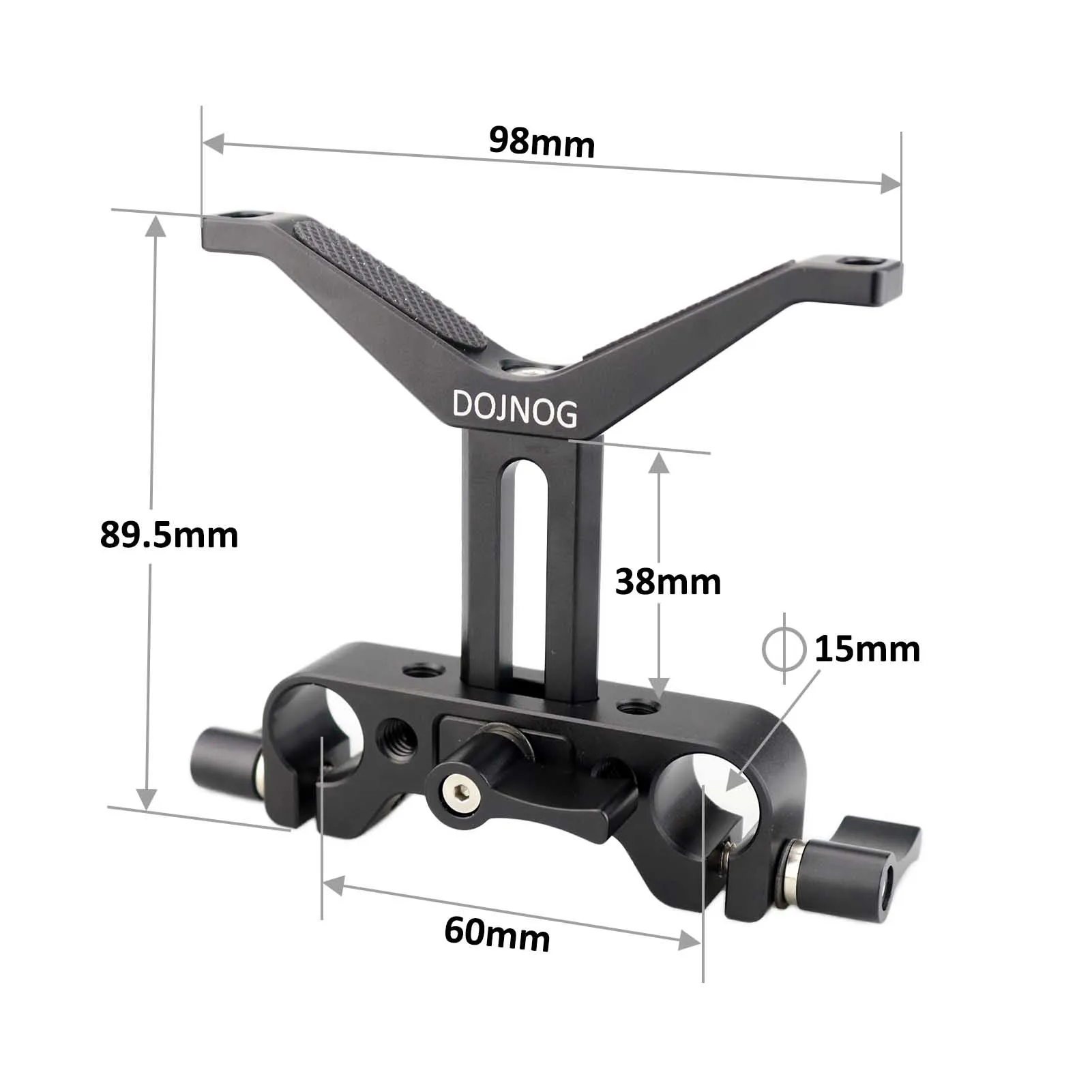 MAGICRIG Universal 15mm Rod Clamp Tripod Mounting Base Plate Bracket for Sony Canon DSLR Camera Rig Follow Focus Support System