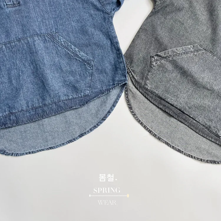 RAISE Frühling Herbst Koreanische Kinder Jungen Denim Hemd Pullover Solide Große Tasche Babys Jungen Hemd Westlichen stil Kleinkind Jungen tops – Detail 6