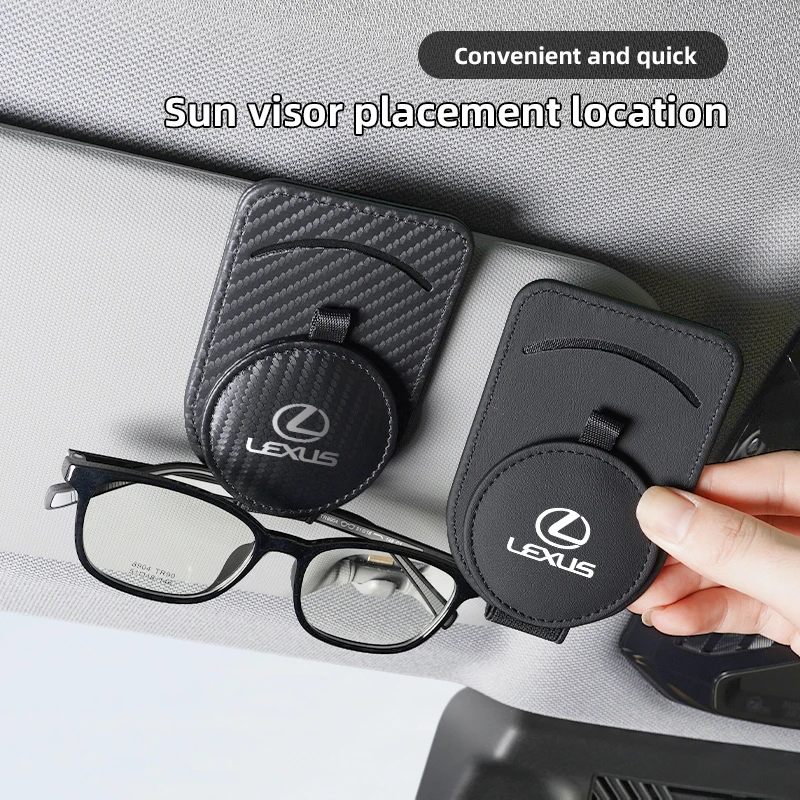 Magnetischer Auto-Sonnenbrillenhalter für Sonnenblenden, Brillenclip für Lexus GS IS LS500h ES260 ES300h RX350h NX260 UX260 LM LC TX RC Schlüsselanhänger