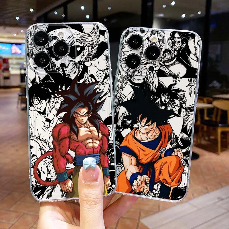 

Comic D-Dragon Ball For Apple iPhone 17 16 15 14 13 12 11 Air Pro Max Plus Mini Transparent Soft Phone Case