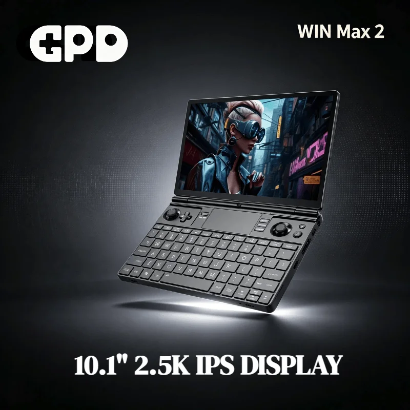 GPD 2026 WIN Max 2 AMD Ryzen AI 9 HX 370, 32GB LPDDR5 RAM, 2TB SSD, Disco Duro, Laptop para Juegos Pro Max, Mini PC, Notebook