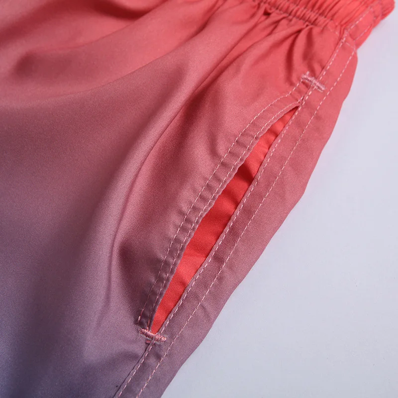 Color-changing Beach Shorts Men Quick Dry Beach Swimwear Pants Swimming Surfing Board Shorts Warm Color Discoloration Shorts