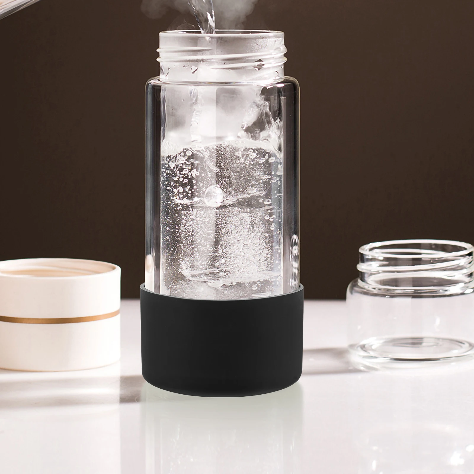 

2pcs Silicone Bottle Bottom Boots Multi-Functional Insulating Non- Covers Tumbler Sleeve Durable Heat Resistant Home