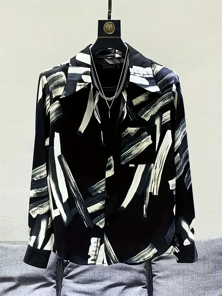 

10 luxurious men's long-sleeved shirts for spring and autumn hot sales. Stylish, handsome and comfortable high-end men's tops