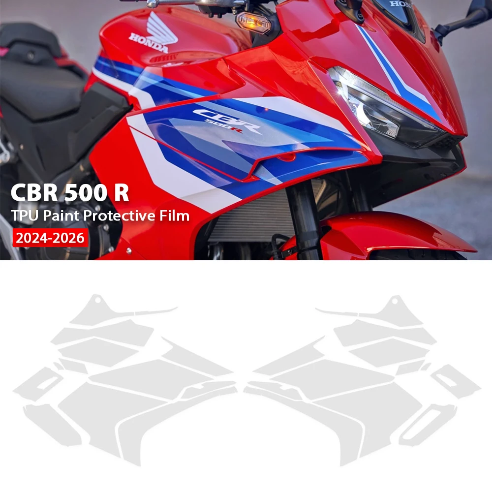 

Аксессуары для мотоциклов, защитные пленки для обтекателя из ТПУ для Honda CBR500R CBR 500R 2024-2026, защитная пленка PPF от царапин