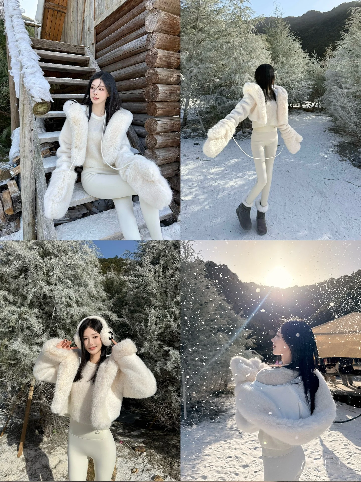 

Женская зимняя куртка Alin Snowscape с капюшоном, имитация меха, экологичная, повседневная, свободного кроя, из полиэстера