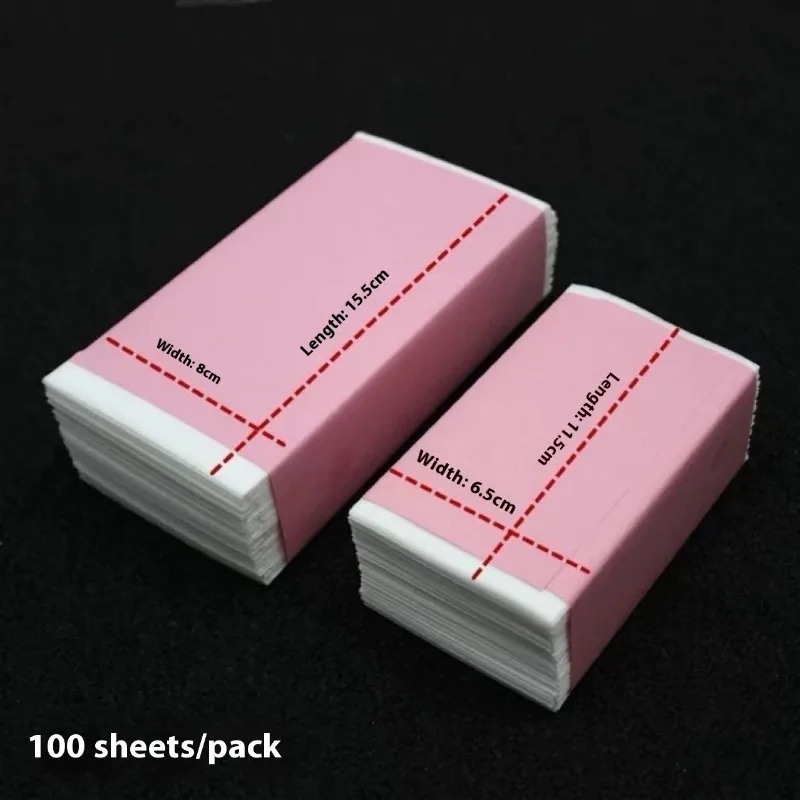 3 Pack/100Pcs Professional Perm Papers Salon Perming Tools Cold Hot Perm Cotton Wraps Small Size Setting Paper for Hairdressing