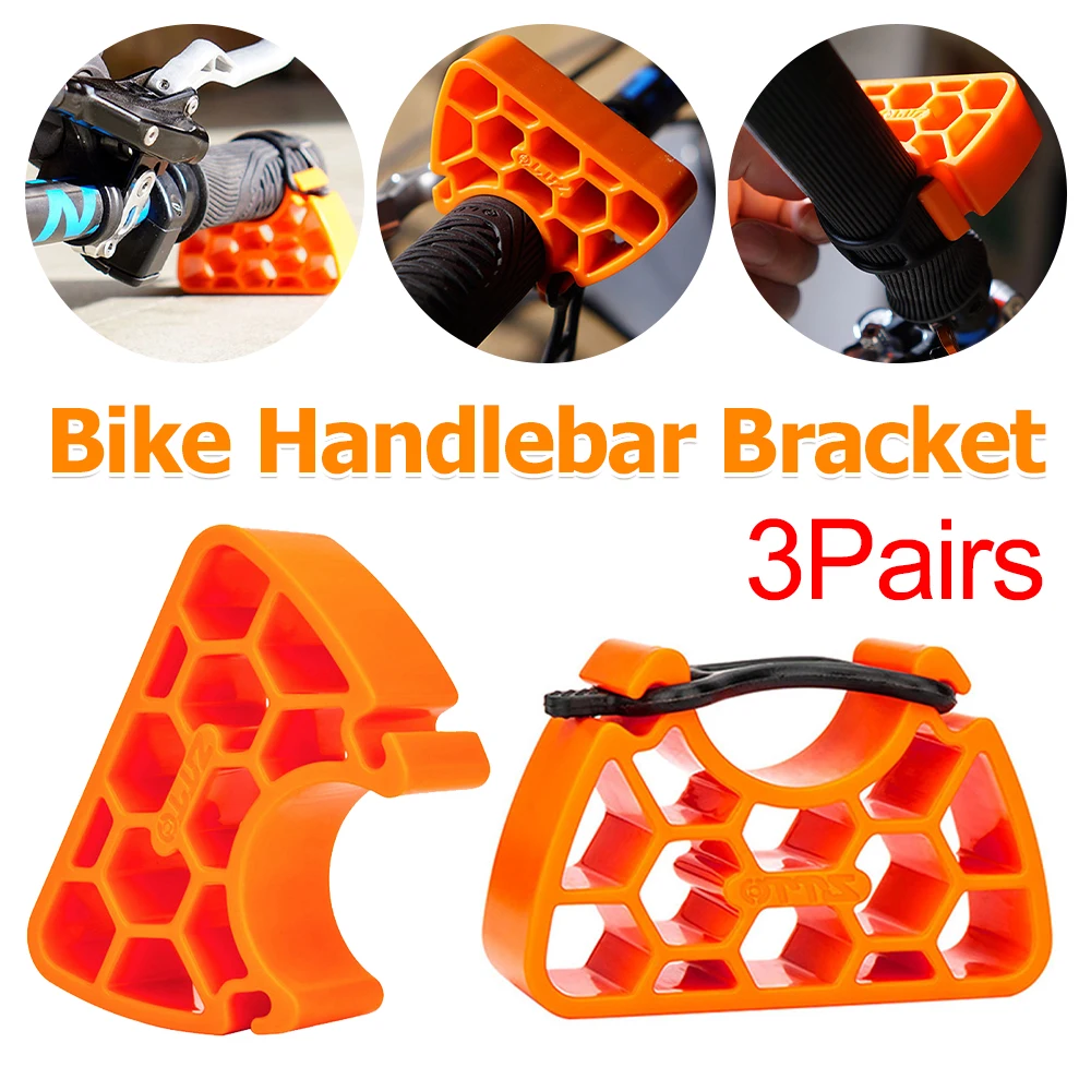

3Pair MTB Maintenance Handlebar Stand Bicycle Handlebar Bracket Stand Bicycle Handlebar Clip-On Stabilizer Inverted Parking Rack