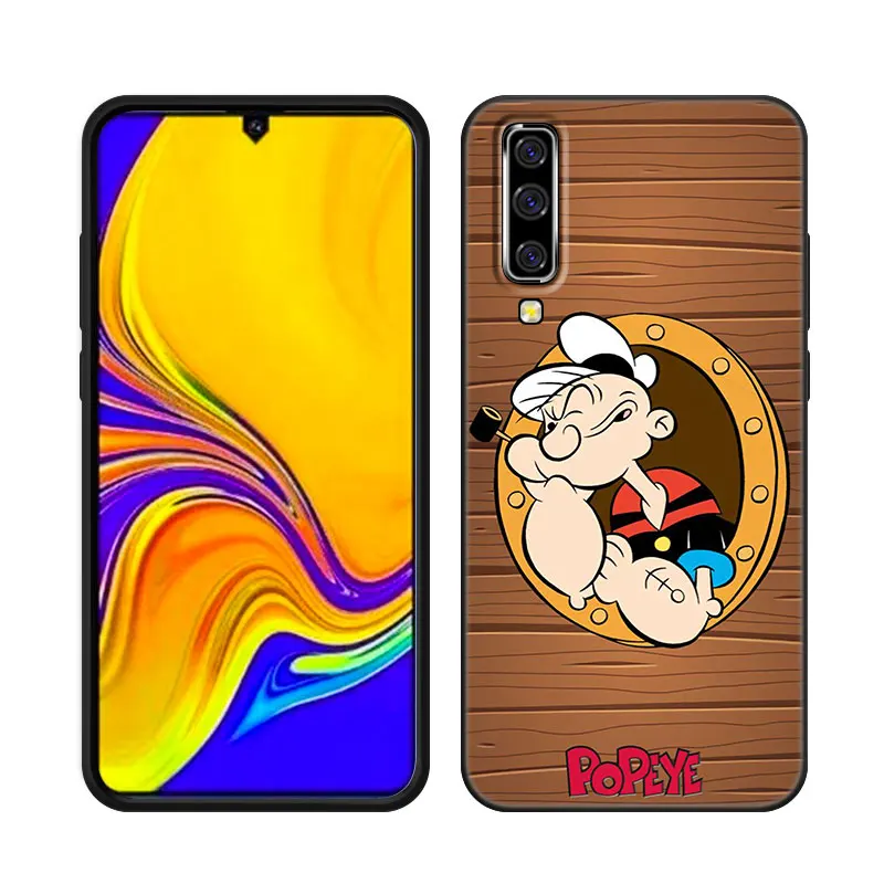 Cute Cartoon P-Popeyes Phone Case For Samsung A13 A22 A24 A32 A71 4G A33 A34 A35 A52 A53 A54 A55 A73 5G A12 A14 A23 A31 A50 A51