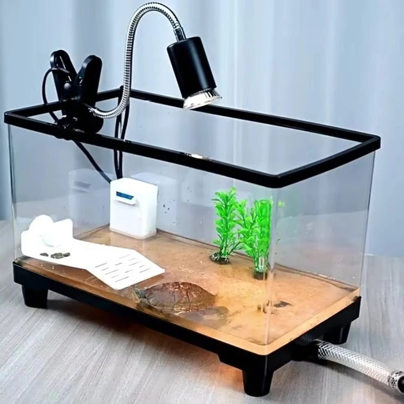 Turtle tank home living room small turtle tank open breeding box with sun terrace special tank ecology DWR010010